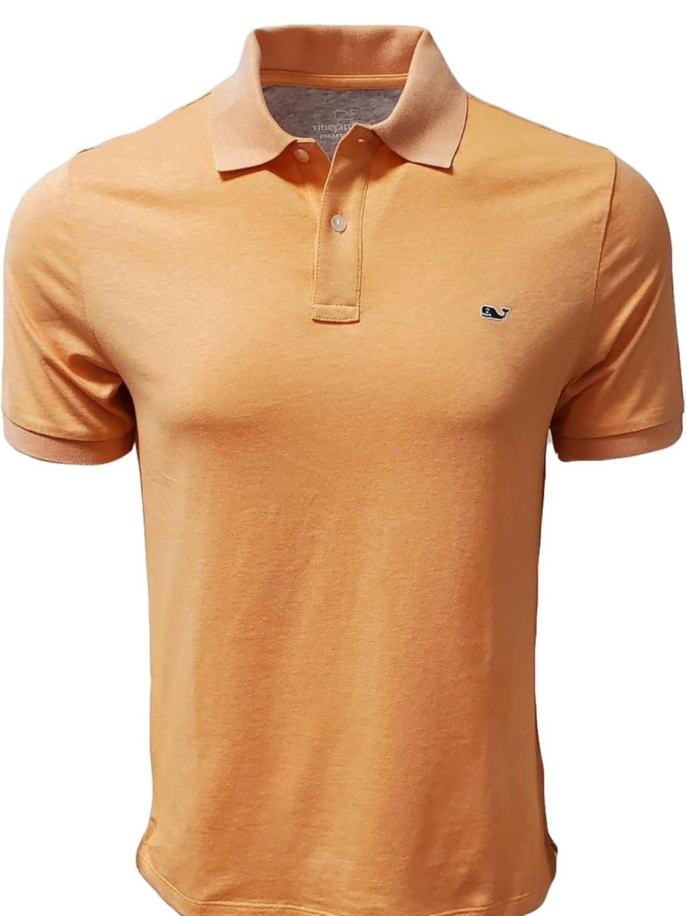 Vineyard Vines Men's Peach-Orange Polo Shirt